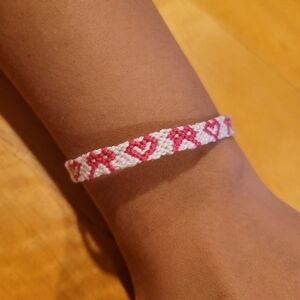 Heart & bow friendship bracelet